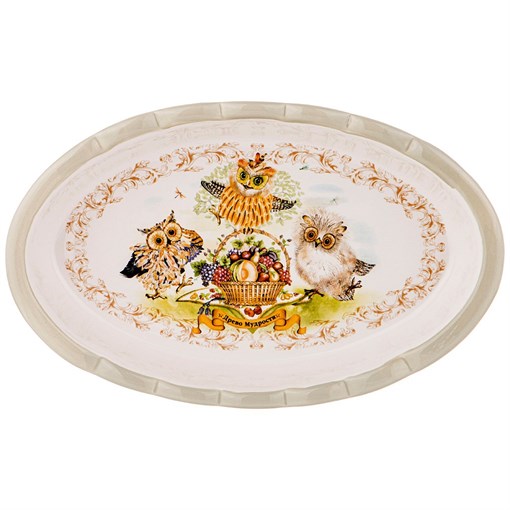 Блюдо-шубница "Дерево мудрости" 28*17 см выоста=5 см / 800 мл - фото 397461