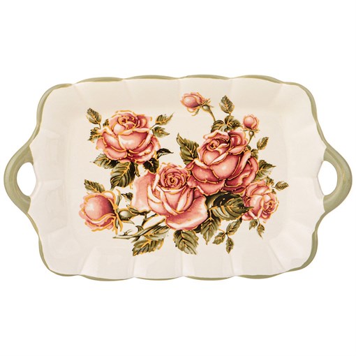 Блюдо "Корейская роза" 23,5*14 см H=2,5 см - фото 397483