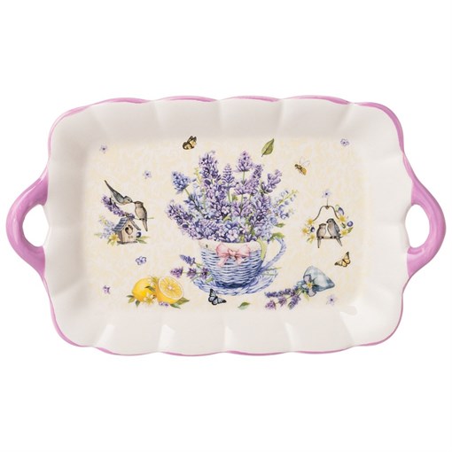 Блюдо "Прованс лаванда" 23,5*14 см H=2,5 см - фото 397508