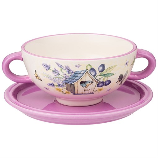 Бульонница "Прованс лаванда" 19*14*7 см / 520 мл - фото 397545