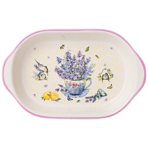 Блюдо-шубница "Прованс лаванда" 28*17.5*4.5 см - фото 397549