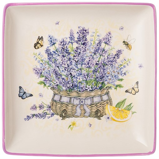 Блюдо "Прованс лаванда" 28*28*4 см - фото 397572