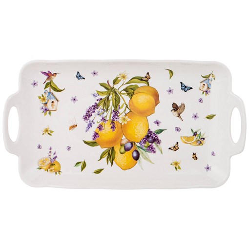 Блюдо с ручками lefard "Прованс лимоны" прямоуг. 32*18*5 см - фото 397617