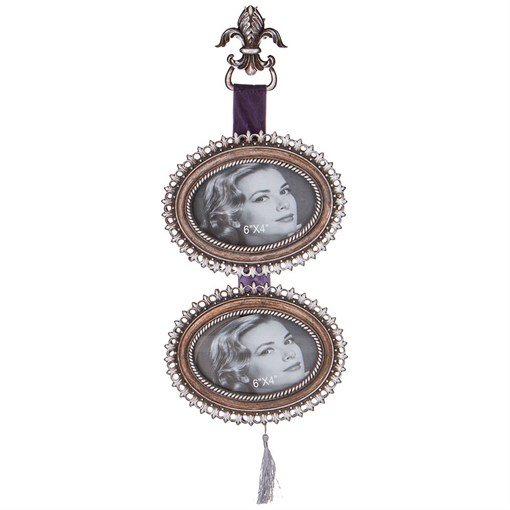 Фоторамка на 2 фото коллекция "Рококо" 21.5*2*57cm - фото 397854