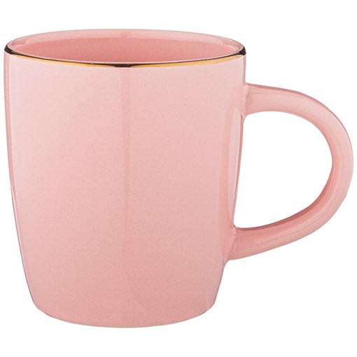 Кружка bronco "Solo" 350 мл пудровая - фото 397865