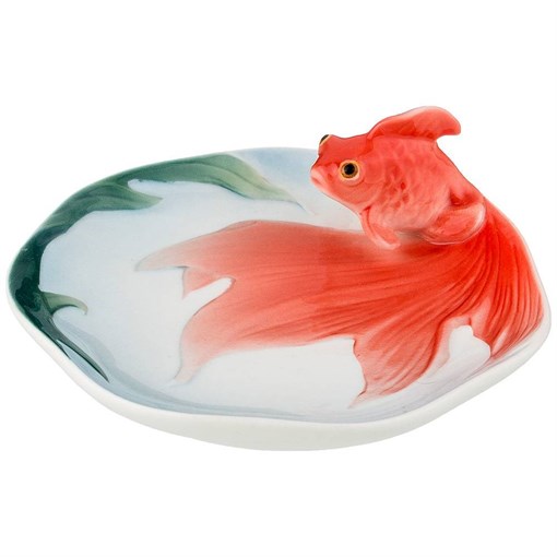 Подставка под чайный пакетик "Золотая рыбка" 9 см - фото 397922