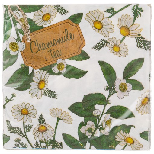 Салфетки lefard ромашки 33*33 см , 3слоя, 20шт - фото 397940