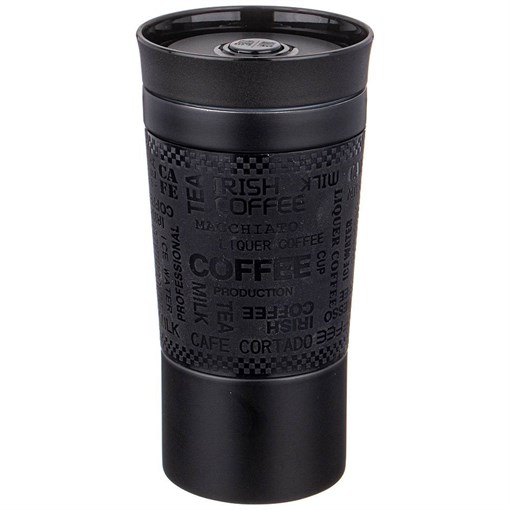 Термокружка agness "Тюдор" с кнопкой-стоппером и удобной крышкой с доступом 360с, 380 мл - фото 398064