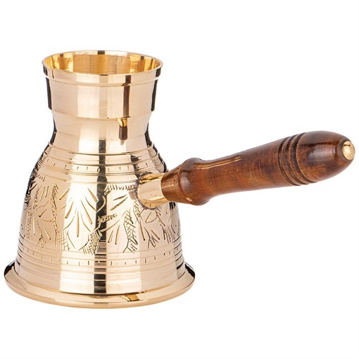 Турка резная "Graving" 400 мл латунь - фото 398121