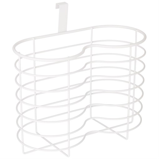 Органайзер для бумажных полотенец и туалетной бумаги навесной 26*12*20 см цвет:белый - фото 398284