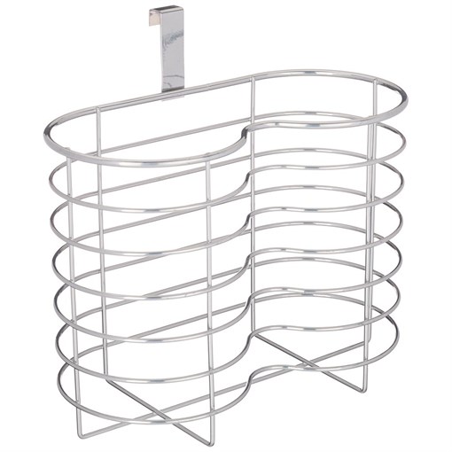 Органайзер для бумажных полотенец и туалетной бумаги навесной 26*12*20 см цвет:хром - фото 398286