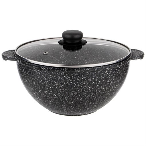 Казан со стекл крышкой agness "Midnight" 4 л - фото 398697