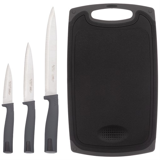 Набор ножей agness с разделочной доской, 4 предмета - фото 398762