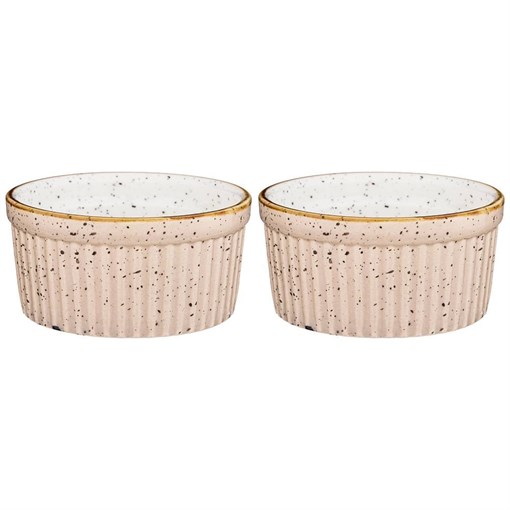 Набор из 2 розеток bronco "Nature" 8*4 см 120 мл бежевый - фото 399013