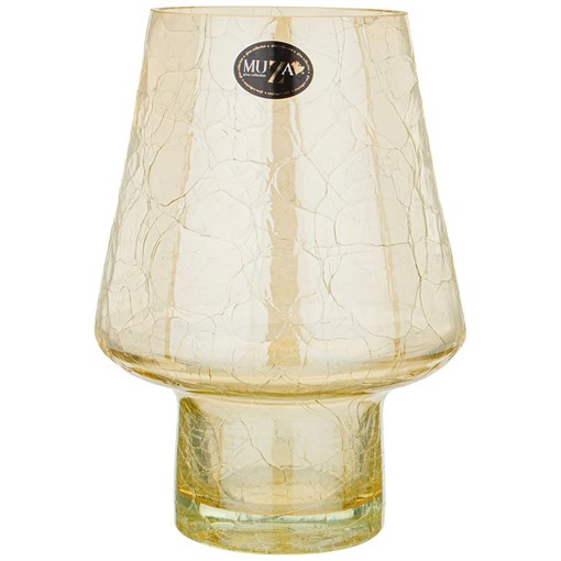 Ваза "Gala cracle amber" H=24 см - фото 399031