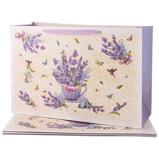 Комплект бумажных пакетов из 4 шт "Прованс. лаванда" - фото 399077