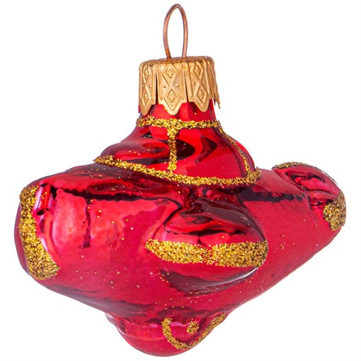 Ёлочное украшение "Самолёт" в подарочной упаковке H=6 см - фото 399177