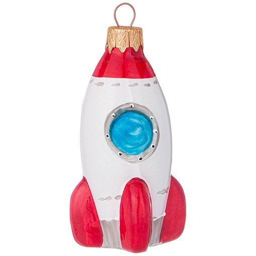 Елочное украшение "Ракета" в поларочной упаковке H=10 см - фото 399179