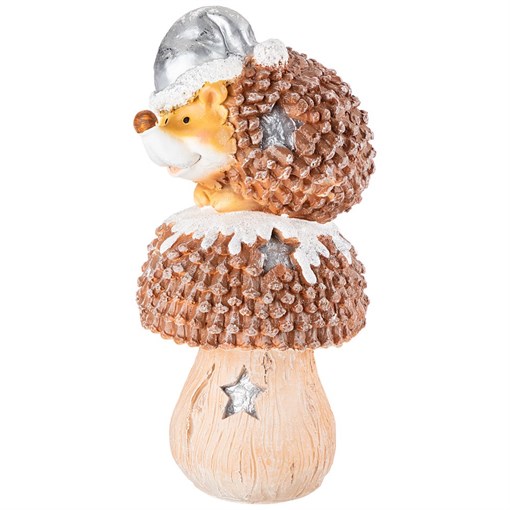 Фигурка декоративная "Ежик на грибе" - фото 399252