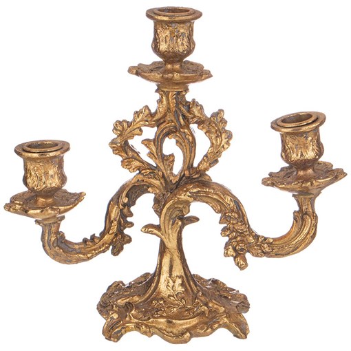 Подсвечник на 3 свечи 24,5*11,5*24 см - фото 399437