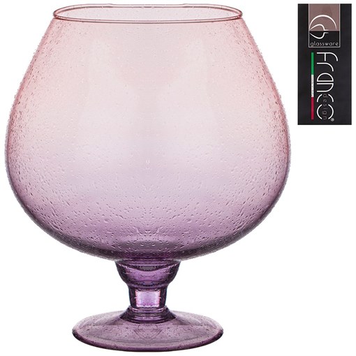 Ваза napolion "Violet pink drops" H=26 см - фото 399600