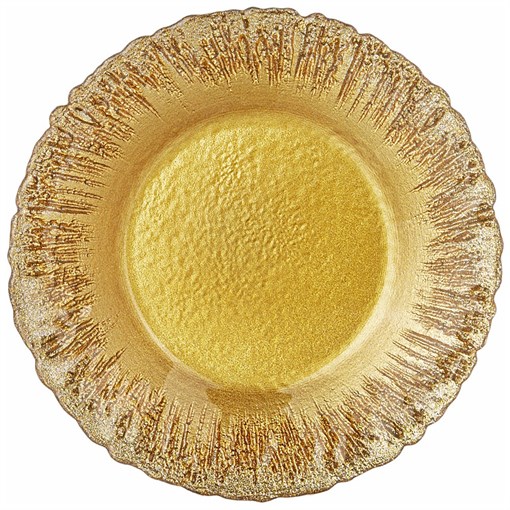 Тарелка "Golden glow" 21,5 см - фото 399659