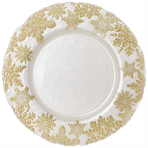 Тарелка подстановочная "Celebration white" 33 см - фото 399671