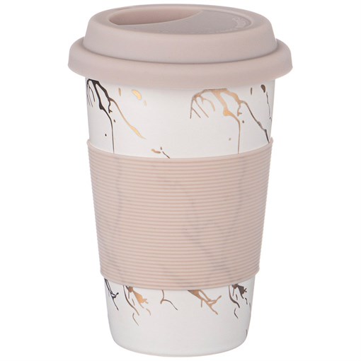 Кружка lefard кофемания с сил. крышкой, 380 мл - фото 400042