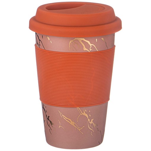 Кружка lefard кофемания с сил. крышкой, 380 мл - фото 400046