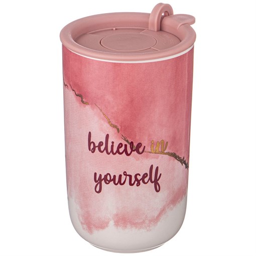 Кружка lefard кофемания с пласт. крышкой, 450 мл - фото 400071