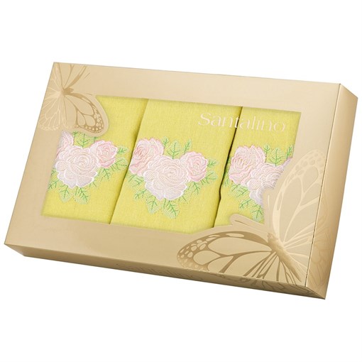 Комплект салфеток из 3шт 40х40 см "Классика",лайм, 100% хлопок ,. - фото 400145