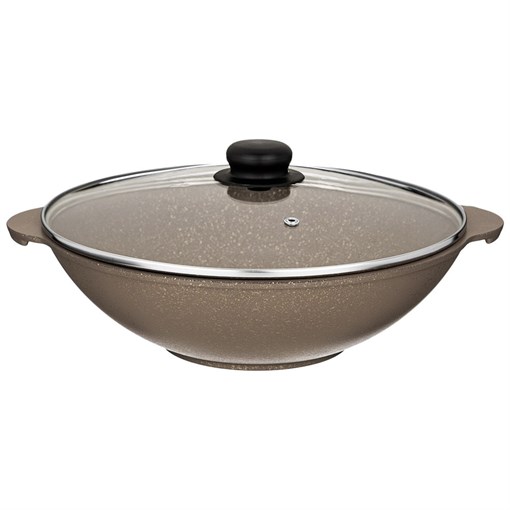 Сковорода вок agness "Экселент" D=28 см - фото 400497