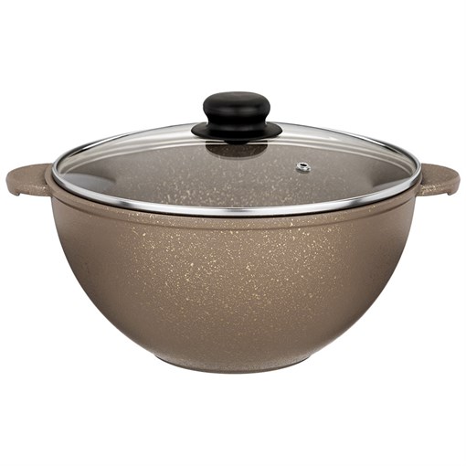 Казан со стекл крышкой agness "Экселент" 4 л - фото 400501