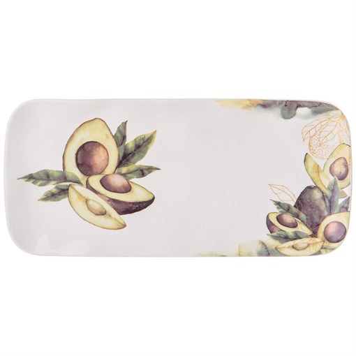 Блюдо прямоугольное bronco "Avocado" 22*10,5*1,5 см - фото 400704