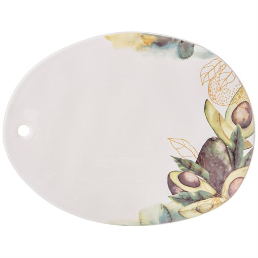 Блюдо сервировочное bronco "Avocado" 32*25*1 см - фото 400706