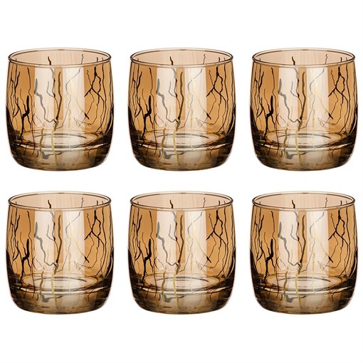 Набор из 6-ти стаканов "Revolution", мед, 310 мл - фото 400783