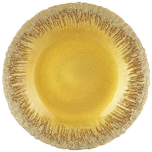 Тарелка "Golden glow" 28 cм - фото 400806