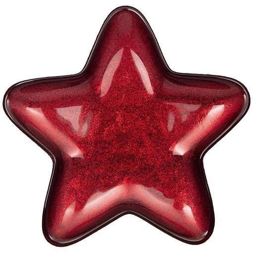 Блюдо "Star" red shiny 17х17 см - фото 400810