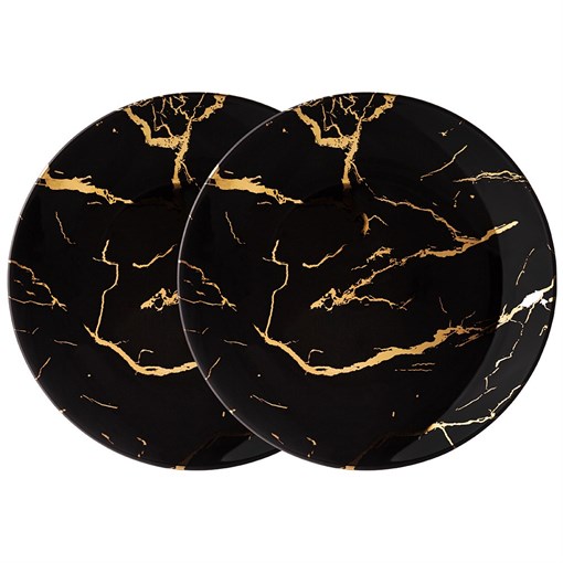 Набор тарелок закусочных lefard "Fantasy" 2 шт  черный - фото 400982