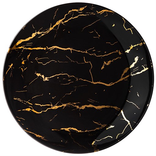 Тарелка обеденная lefard "Fantasy" 27 см черная - фото 401021