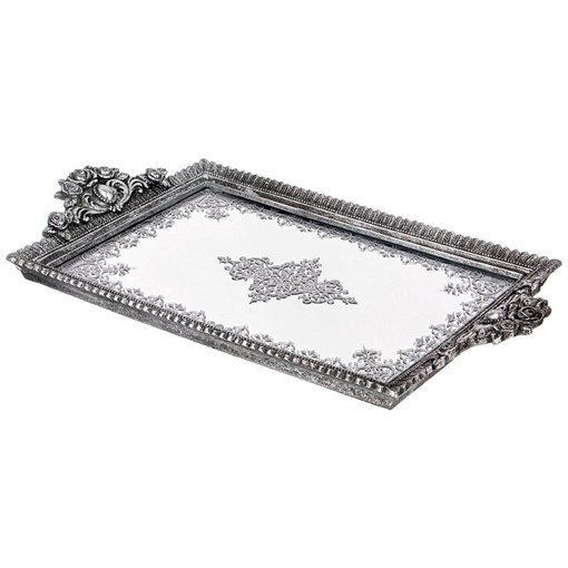 Поднос декоративный коллекция "Рококо" 42.4*23.6*3.7 см - фото 401111