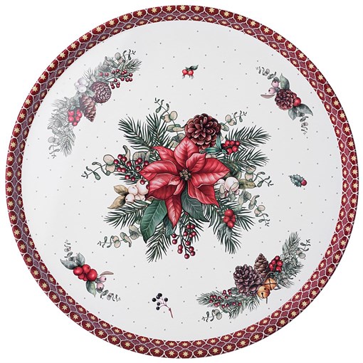 Поднос сервировочный agness "Celebration"" 33*2,1 см - фото 401231