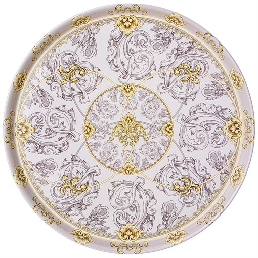 Поднос сервировочный agness коллекция"rococo" 33*2,1 см - фото 401240