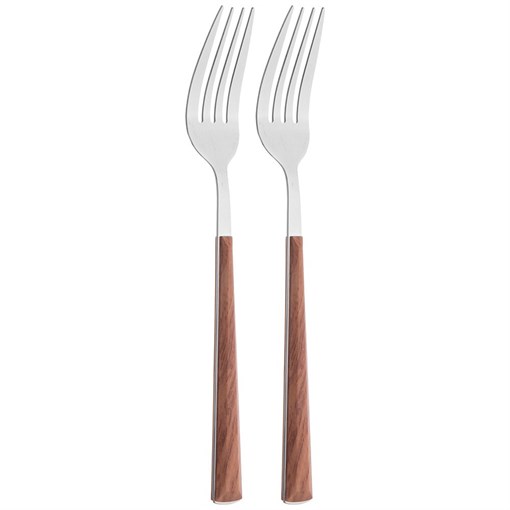 Набор вилок столовых, 2 шт без упак. L= 21 см мал. уп. = 12 шт - фото 401323