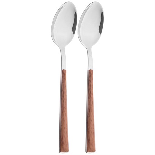 Набор чайных ложек, 2 шт без упак. L= 18 см мал. уп. = 12 шт - фото 401325