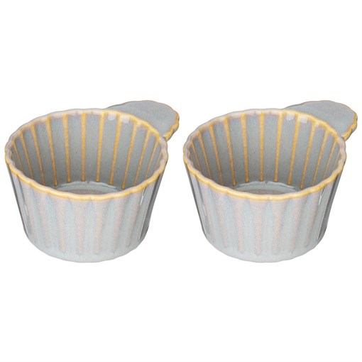 Набор форм для выпечки и сервировки bronco "Soul kitchen"2  шт 8/10*8*4,5 см 100 мл серый - фото 401574