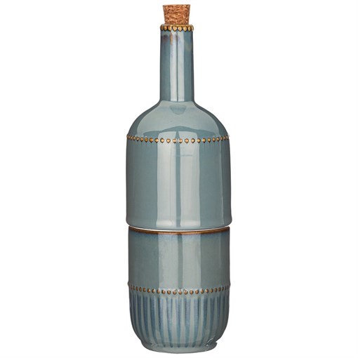 Набор бутылок для масла и уксуса bronco "Soul kitchen" 2  шт 250 / 350 мл синий - фото 401672