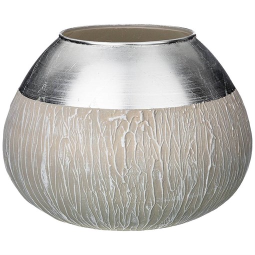 Ваза "Fidelis  gemma silver"  D=20 выстота 15 см - фото 401839