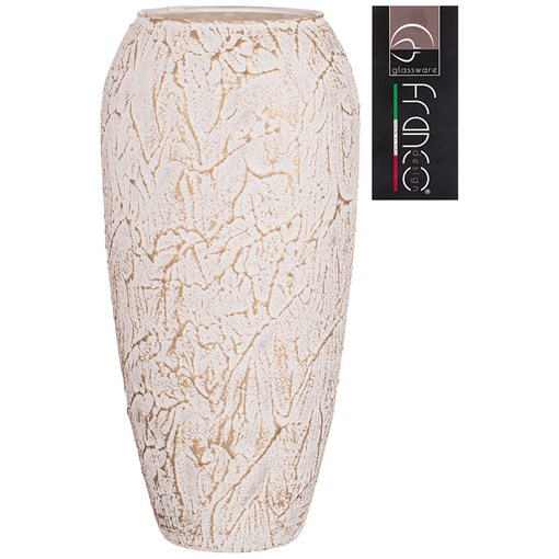 Ваза fidelis "Tailor" gold white H=26 см - фото 401854