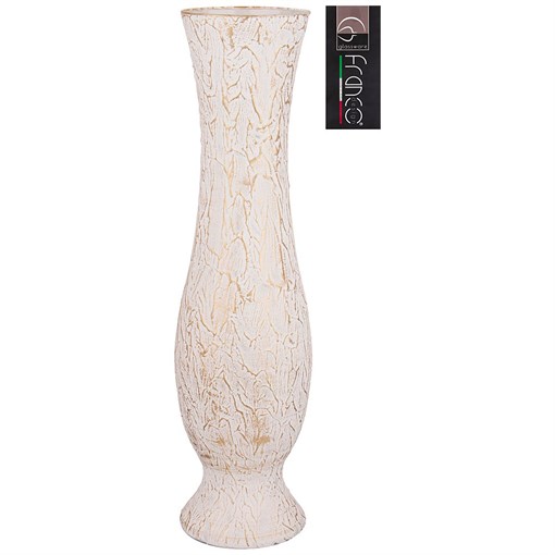 Ваза oregon "Tailor" gold white H=70 см - фото 401858